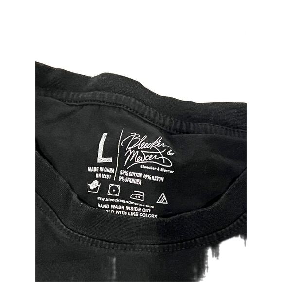 Bleecker and Mercer Bear Racing Black T-Shirt Mens Large - Picture 3 of 3